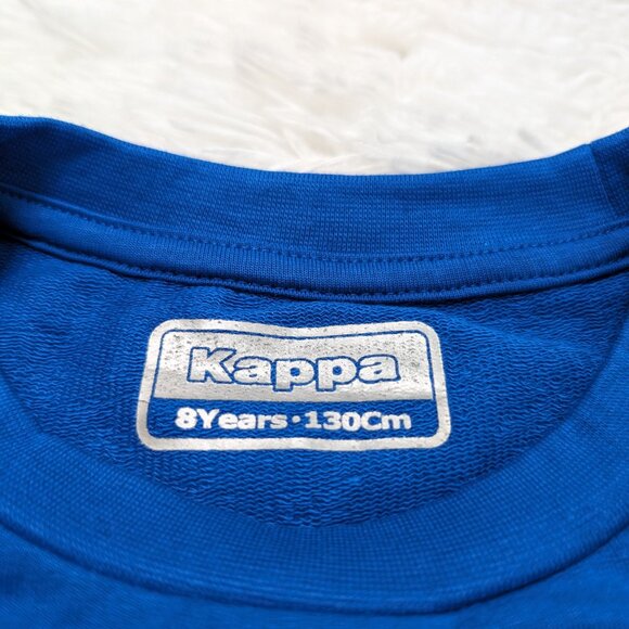 Kappa Unisex Crew Neck Blue Pullover Loopknit Long Sleeve Sweatshirt for 8Y NWOT - Picture 7 of 8